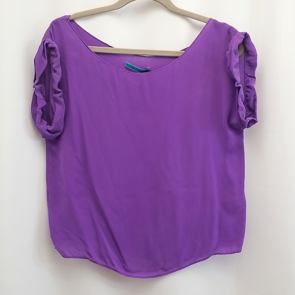 Alice and Oliva Purple Top Size L